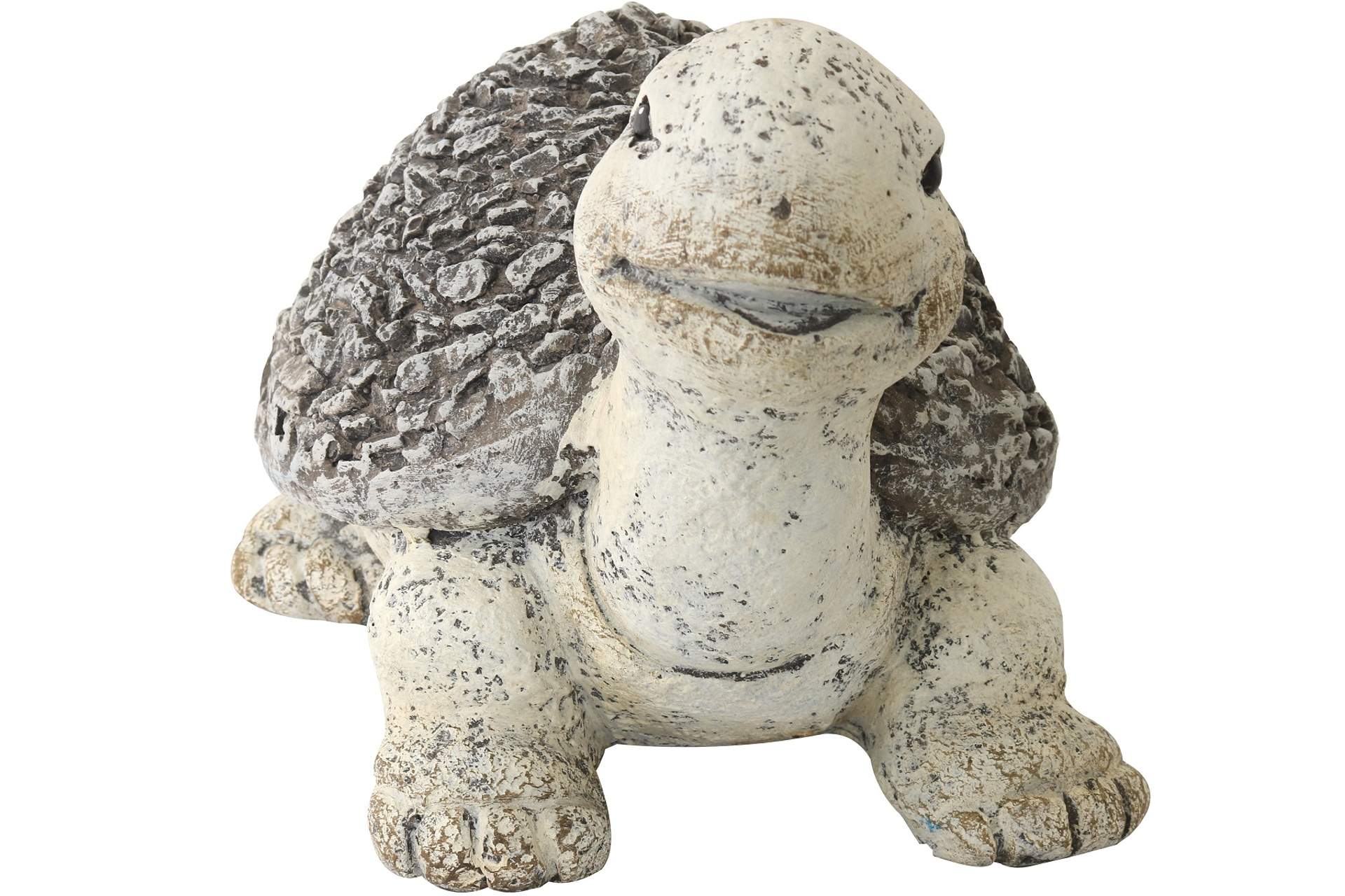 Relaxdays Deko Schildkröte, Gusseisen, wetterfeste Gartenfigur
