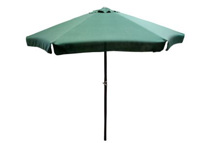 Sonnenschirm mit Kurbel 300 cm in grün Aluminium Gestell Garten Schirm