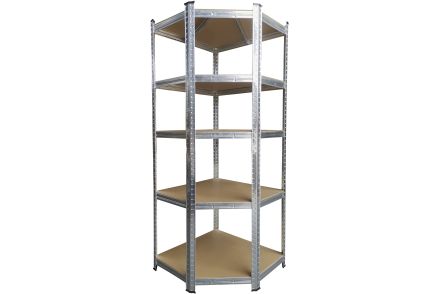 KYNAST Eck Schwerlast Steckregal Silbergrau bis 875kg 5 verstellbare